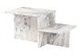 Aucune Mesa de centro Harmony Rectangular Efecto mármol fresia